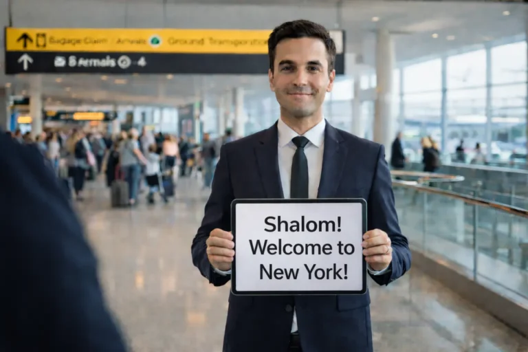 הנסיעה מניוארק למנהטן — נוף קו הרקיע של מנהטן מהכביש המהיר